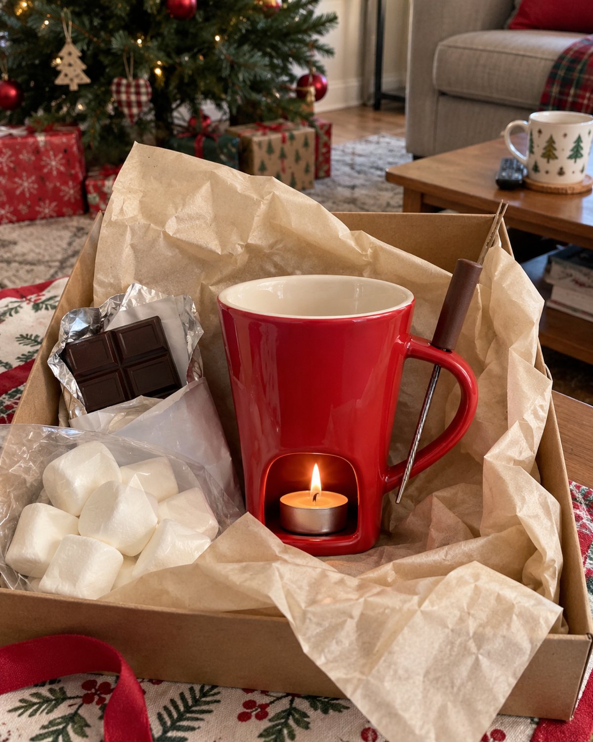 Fondue mug in a gift box