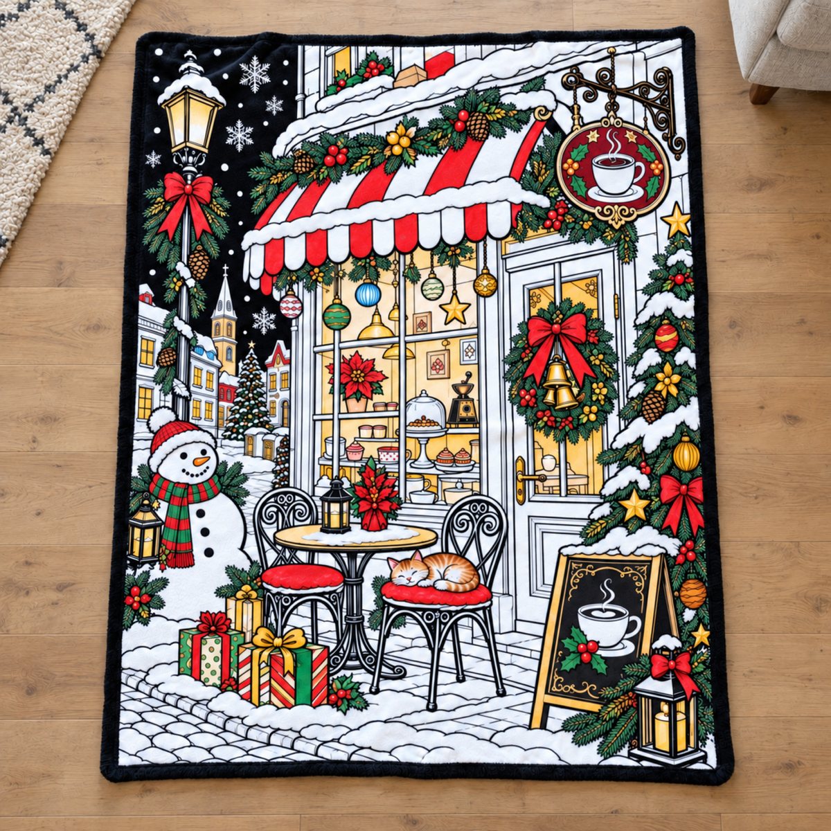 Christmas Cafe / 28 × 39 in · 70 × 100 cm
